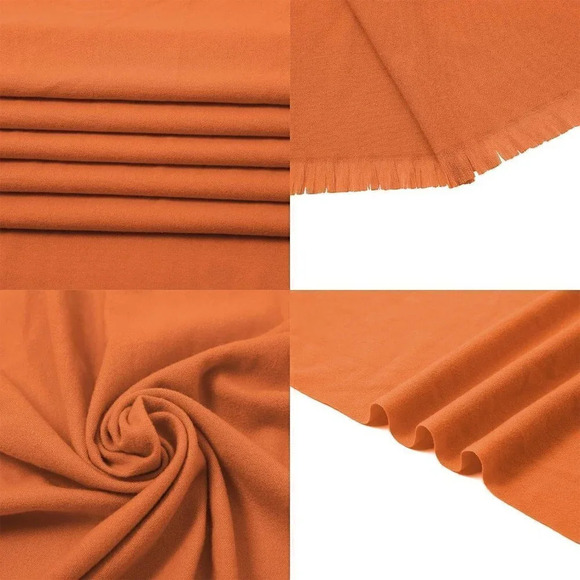 Swat Pany Scarf For Women Winter Pashmina Shawls For Women Wedding Shawls-Ornge - Picture 7 of 7